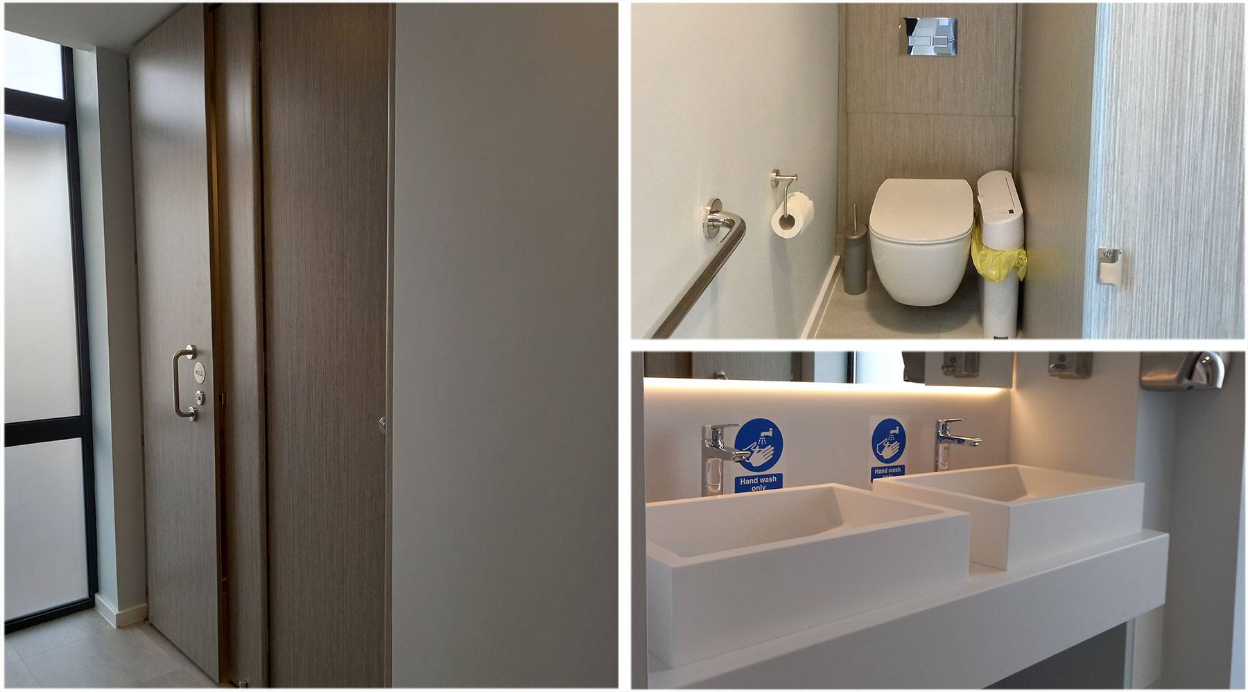 Full Height Washroom Project London